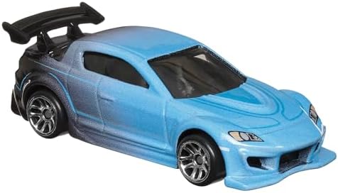 Mazda RX-8 araba - Fast and Frious kadınlar - model döküm ölçeği 1:64 - uzunluk 7 cm, HRW37, siyah gök mavisi - Görsel 3