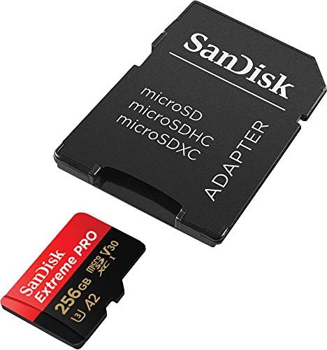 256 GB Extreme PRO microSDXC kartı + SD adaptörü + RescuePRO Deluxe, 200 MB/sn'ye kadar, A2 App Performance, UHS-I, Class 10, U3, V30 - Görsel 3