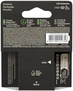 Alternative view of GP Batteries Recyko Pro AAA İnce Ni-Mh Şarjlı Pil, 1.2 Volt, 4'lü Kart