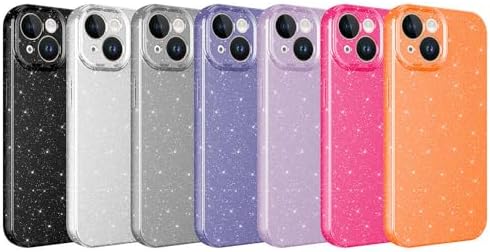 Alternative view of Apple iPhone 15 ile uyumlu Z-Jelly Kılıf Kamera Korumalı Simli Işılıtılı Renkli Parlak Silikon Kapak-Silver