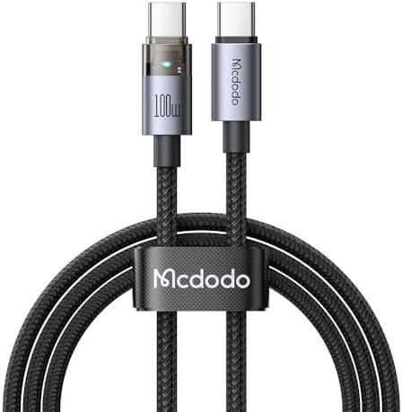 Ca-5580 Type-C TO Type-C 100W 1.2M Hızlı Şarj VE Data Kablosu 1,2M Siyah