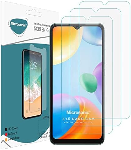 Xiaomi Poco C40 Screen Protector Nano Glass Cam Ekran Koruyucu (3`lü Paket) [Poco C40 ile Uyumlu Ekran Koruyucu]