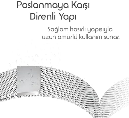[Milano Loop] Xiaomi Redmi Watch 6/5/4/Mi Band 10 Pro/9 Pro/8 Pro için Kordon Manyetik Tasarımlı Terletmeyen Mi Band 10 Pro Kordon Nefes Alabilen Metal Hasır Redmi Watch 6 Kordonu