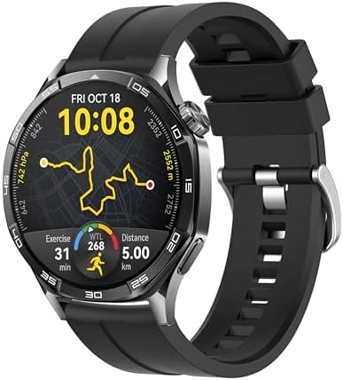 22mm ile Uyumlu Saatler için Yumuşak Şerit Model 46mm Silikon Kordon  Watch (GT5 Pro/GT5/GT4/Watch 4 Pro/GT3/GT3 Pro/GT2/GT2 Pro) Galaxy Watch (Gear S3/Watch 46mm)