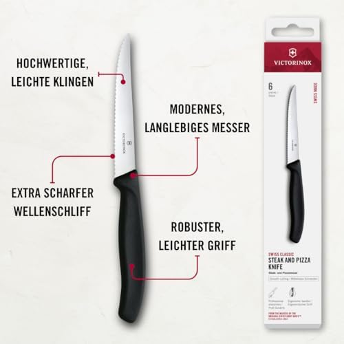 6.7233.6 Mutfak 6'lı Steak-Biftek Bıçağı (Blisterli) - Görsel 3