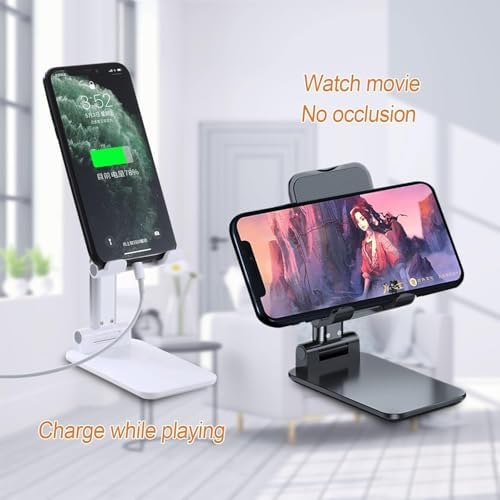 HT-2121 Katlanabilir Telefon ve Tablet Standı Ayarlanabilir Taşınabilir Elektronik Cihaz Standı - Görsel 3