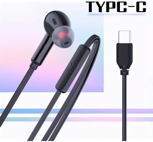 Tak Çalıştır Type-C Kulakiçi Kablolu Kulaklık Mikrofonlu Iphone 15 Pro Max S24 Ultra Uygun Kulaklık (siyah) - Görsel 3