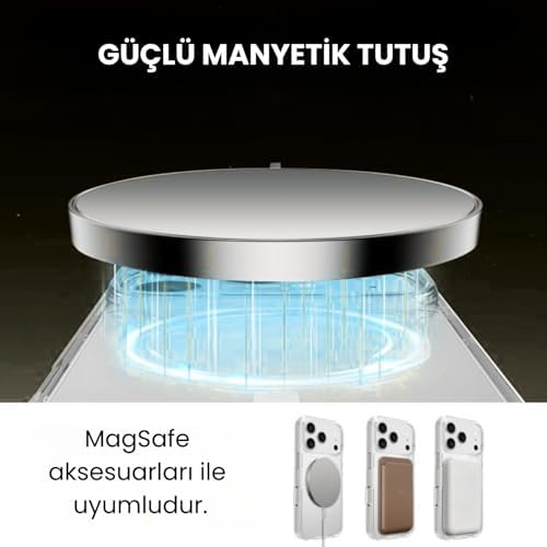 MagSafe Uyumlu iPhone 17 Pro Telefon Kılıfı, Ultra İnce, Dayanıklı (Şeffaf)