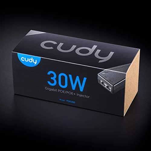 Cudy PoE200 30W Gigabit PoE enjektör adaptörü, 10/100/1000Mbps RJ-45, IEEE 802.3af/at uyumlu, 100 m'ye kadar - Görsel 3