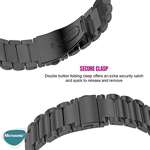 Garmin Venu 3 Metal Stainless Steel Kordon (Garmin Venu 3 ile Uyumlu Kordon, Akıllı Saat Kayışı) - Görsel 3