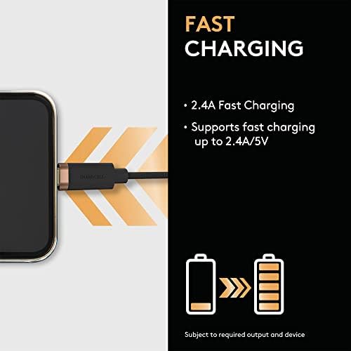 1m Usb-A To Micro USB Örgülü Şarj Kablosu - Siyah - Görsel 3