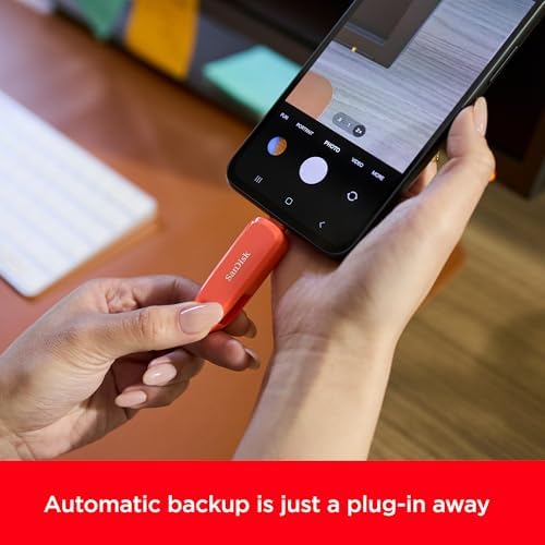 Android için 256 GB Telefon Sürücüsü - Akıllı Telefonlar, Tabletler ve Bilgisayarlar için 2'si 1 Arada USB - USB Tip-C ve Tip A Konnektörlü Başparmak Sürücü - SDDDC6-256G-G46 - Görsel 3