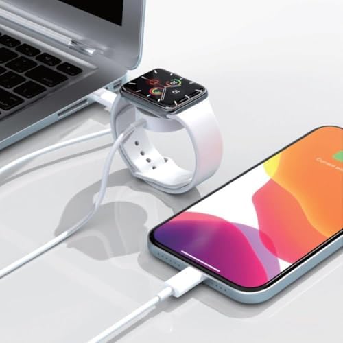 60W PD Multi Fonksiyonel Şarj Kablosu 2in1 Universal Şarj Kablosu Type-C to Type-C Uçlu 1.2 Metre Uzunluk Akıllı Saat Watch Uyumlu U06C02 - Görsel 3