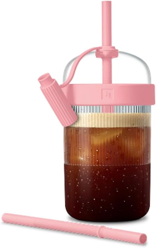 Seyahat Bardağı, Federico Peri Design, Sınırlı Üretim, Sadece Soğuk İçecekler İçin, 540 ml, Sakız Pembesi - Görsel 2