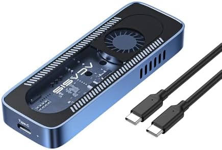 Acasis EC6608 Air - 8TB NVMe SSD Destekli, M&B/M KEY, 10Gbps USB 3.1 Type-C, Dahili Fanlı, Alüminyum Disk Kutusu (EC6608-AIR)