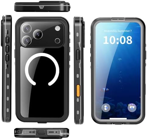PSR Aksesuar iPhone 17 Pro Max Su Geçirmez Kılıf 2M Derinlik Dayanıklı, 360° Tam Koruma, Darbe Emici PC + TPU Kapak (17 PRO MAX) - Görsel 3