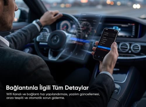 Drive-Fi Mini Wireless CarPlay Adaptörü/Mobil Uygulama Desteği / 0.5 Saniye Düşük Gecikme/Otomatik Bağlantı/Arm - Cortex A7 İşlemci/Otomatik Araç Tanıma - Görsel 3