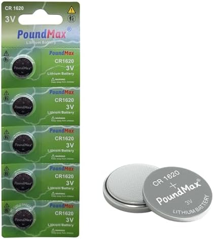Alternative view of PoundMax 5 adet 1620 (CR1620,DL1620) 3V düğme pil