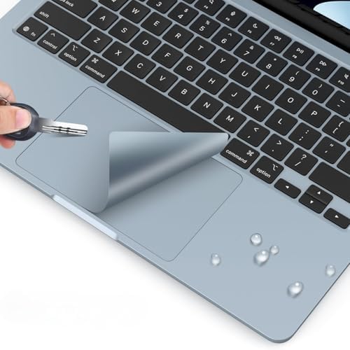 Alternative view of MacBook Air 13.6 inç A2681 A3113 A3240 A3449 Uyumlu Palm Koruyucu + Trackpad Koruyucu Set, M2 M3 M4 M5 Gök Mavisi
