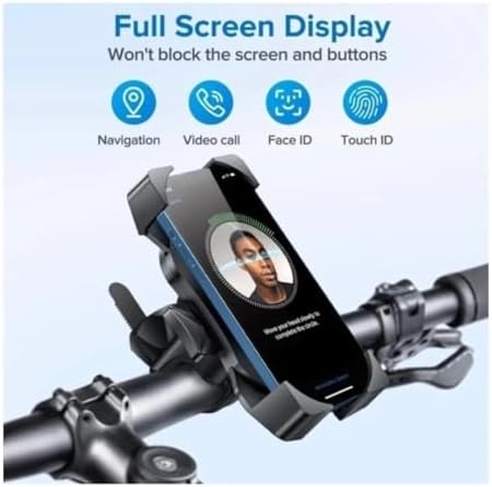 Alternative view of BİSİKLET MOBİLET MOTOSİKLET BEBEK ARABASI MARKET ARABASI MOTOR İÇİN TELEFON TUTUCU 037