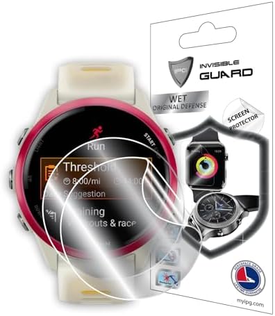 Garmin Forerunner 570-42mm GPS Running Smartwatch ile uyumlu IPG HydroGel Ekran Koruyucu (2 Adet) - Görsel 2