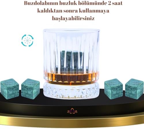 Alternative view of Perlotus Granit 4 Adet Viski Taşı Soğutma Kesesinde Sertifikalı Babalar Günü Hediyesi