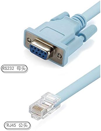 4335 Rj45 To Rs232 9 Pin Cat5e 6 Çevirici Dönüştürücü Adaptör Ethernet Kablosu - Görsel 3