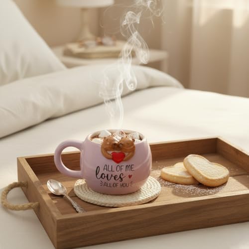 Alternative view of 3D Sarkan Capybara Figürlü Porselen Kupa - 420 ml Büyük Boy Kaliteli Porselen Bardak - 4 Farklı Modelden Biri (Sürpriz/Asorti) - Sevimli Hayvanlı Hediyelik Mug