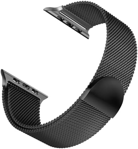 Alternative view of Apple Watch SE 2022 44mm için Kordon Luxe Metal Twist Siyah [Watch SE 2022 44mm ile Uyumlu Kordon - Siyah]