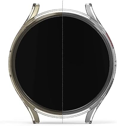 Alternative view of Galaxy Watch 6 Classic ile uyumlu 47mm ve 43mm Önü Açık Çerceve PC Wafture Silikon Kılıf Koruma Galaxy Watch 6 ile Uyumlu Gard Çerçeve (Şeffaf)