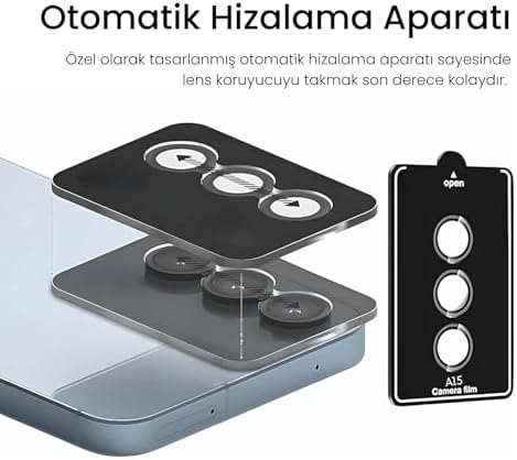 PSR Aksesuar Galaxy Serisi Kamera Lens Koruyucu - 9H Sertlik | Otomatik Hizalama Aparatlı | Alüminyum Çerçeveli | Çizilmeye ve Düşmeye Karşı Tam Koruma (Siyah, S25 Ultra) - Görsel 2