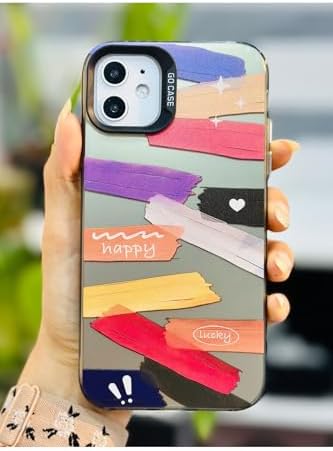 Alternative view of Iphone 11 ile Uyumlu (12 Görünümlü) KÖŞELİ Parmak İzi Bırakmaz Baskılı Metalik ELECTRO Silikon Kılıf