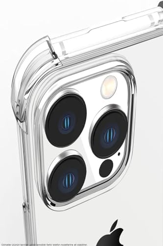Alternative view of Apple iPhone 15 Kapak Kamera Bölümü Açık Antişok Airbag Köşe Korumalı Silikon Şeffaf Kılıf