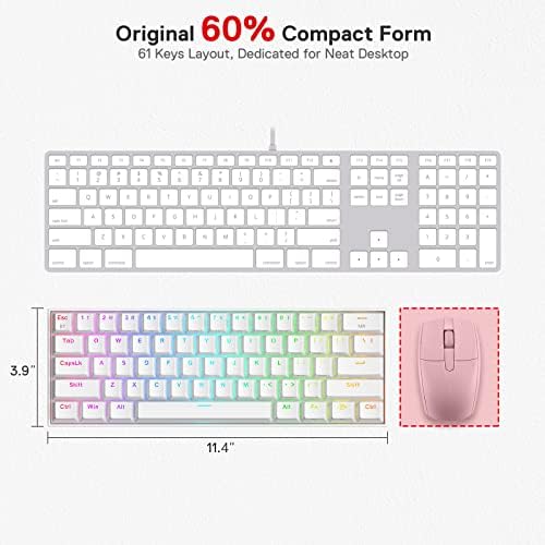 K530 Draconic%60 Kompakt RGB Kablosuz, 5.0 Bluetooth Oyun Klavyesi Kahverengi Anahtarlı ve 16,8 Milyon RGB Aydınlatma - Görsel 3
