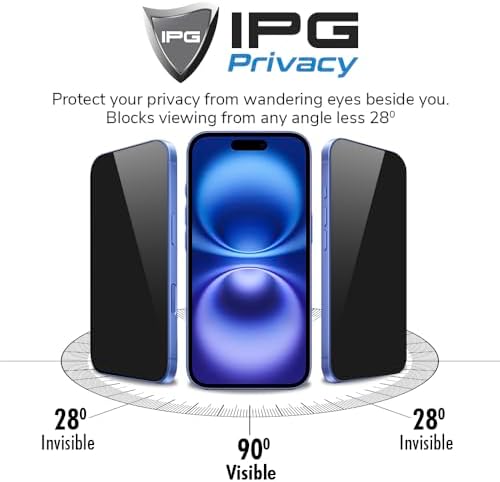 IPAD için IPG Privacy Gizlilik (Anti-Spy) Ekran Koruyucu, Mat, Parmak İzi Bırakmaz, Yandan Görünmeyi Engeller (iPad Air (M2) 11") - Görsel 2