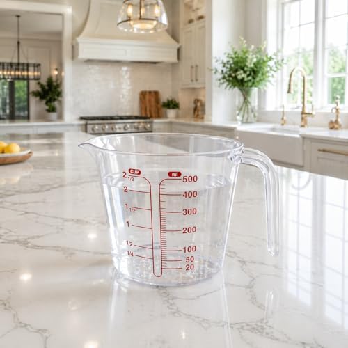 Alternative view of Dereceli Ölçü Kabı 1000 ml Hacminde 10 Aralıklı Sert Plastik Ölçü Kabı 1L (1, 500 ml)