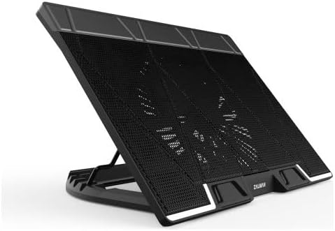 Zalman ZM-NS3000" 200MM Fanlı 6 Kademe Yuksekli̇k Ayarlı Tyep-C Data Baglantılı Notebook Stand ve Sogutucu
