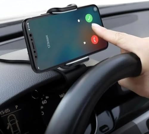 Araç İçi Konsola Takılan Döner Başlıklı Telefon Kıskacı Telefon Tutucu - Görsel 3