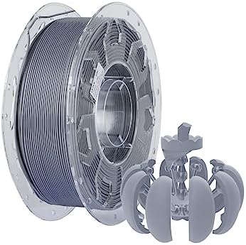 Creality CR-PLA Filament, 1.75mm 3D Yazıcı Filamenti, 1.0kg (2.2lbs) Makara, Çözgü Arttırılmış Tokluk Yok, Boyutsal Doğruluk ± 0.03mm Baskı Filamenti, FDM 3D Yazıcılar için Uygun (Gri)