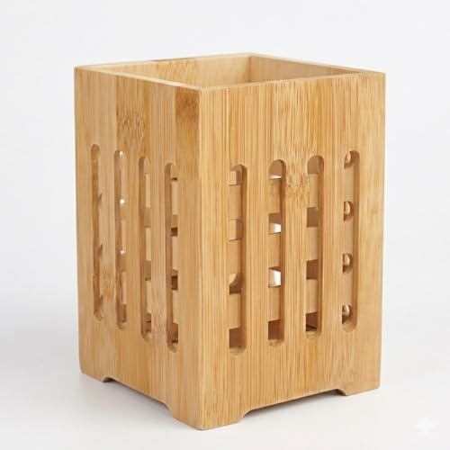 Alternative view of Bambu Kaşıklık, Mutfak Tezgahı Düzenleyici, Doğal Ahşap, 10x10x14 cm
