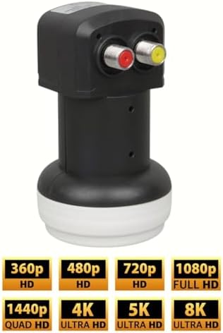 Alternative view of Full Ultra HD 3D 4K Uyumlu Yağmur Korumalı İkili Twin 2 li Çanak Uydu Lnb (Kablosuz)