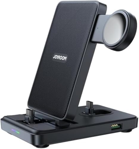 Alternative view of JR-WQS01 4'ü 1 Arada Tip C Çok Fonksiyonlu Kablosuz Şarj Cihazı ve Telefon Tutucu