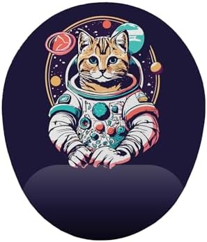 Alternative view of Astronot Kedi Bilek Destekli Mouse Pad