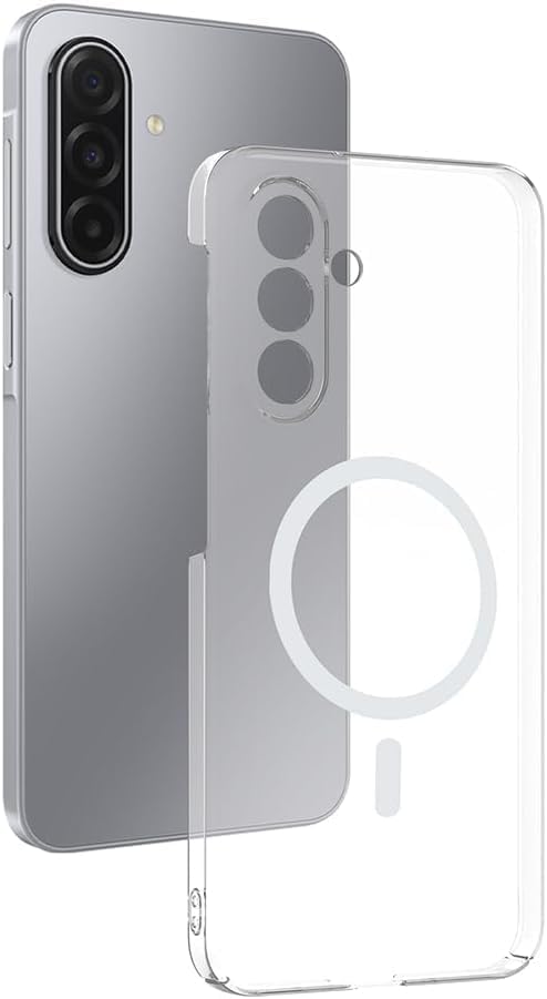 Galaxy A17 MagSafe Uyumlu Şeffaf Kılıf, Sararmaz Sert Mika Kristal Koruyucu Kapak - Görsel 2