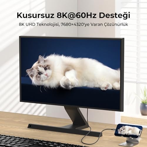 Alternative view of HDMI to Type C 8K 1.8m 48 Gbps