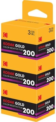 Gold200 35mm 36 Poz Renkli Negatif Analog Fotoğraf Filmi 3'lü Paket (135) ISO 200 Gün ışığı Retro 1980S