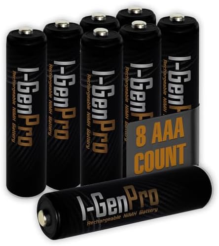 I-Gen Pro P104 8 Adet AAA 1100 mAh Şarj Edilebilir İnce Kalem Pil 1.2V Ni-MH Şarjlı Pil - Görsel 3