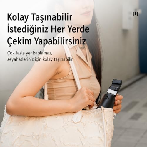 Alternative view of Gimbal Yüz Takip Telefon Sabitleyici 360° Video Canlı Yayın Akıllı Tripod Direk Bağlantı