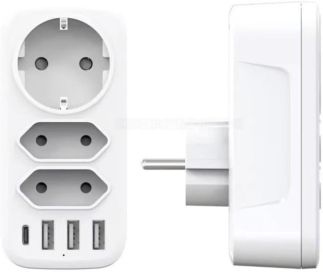 7'si 1 arada çoklu priz, USB priz, Type-C + 3 Usb'li Çoklu Priz, - Görsel 3