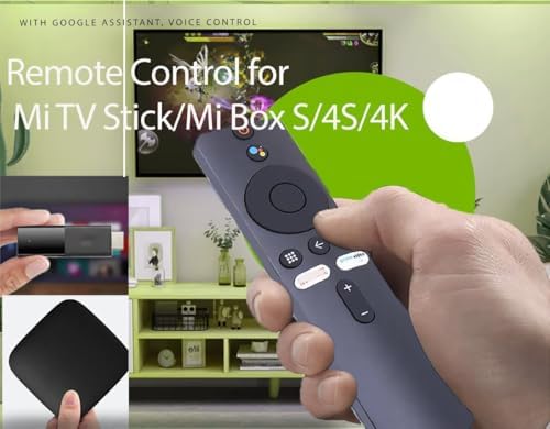 Şunlar için uygundur Mi TV Stick/MI Box 4S 4K için uzaktan kumanda Mi TV Stick için Bluetooth ve sesli kumandalı yedek uzaktan kumanda - Görsel 3